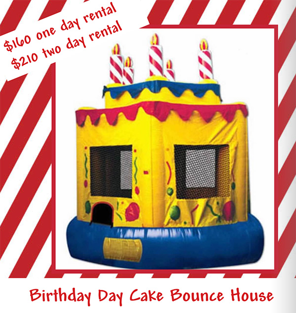 Birthday Cake bounce house rental - Fairfield & Westchester | New England  Bounce About